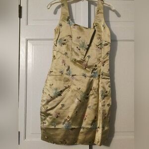 Vintage 90s Geary Roark Kamisato Dress Gantos Designer Dead Stock Party Cocktail